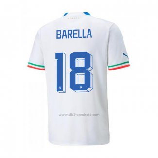 Camiseta Italia Jugador Barella Segunda 2022