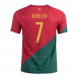 Camiseta Portugal Jugador Ronaldo Primera 2022