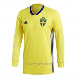 Camiseta Suecia Primera Manga Larga 2018