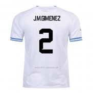 Camiseta Uruguay Jugador J.M.Gimenez Segunda 2022