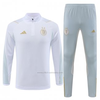 Chandal de Sudadera del Argelia Nino 2023-2024 Blanco