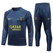 Chandal de Sudadera del Paris Saint-Germain 2023-2024 Azul