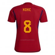 Camiseta Espana Jugador Koke Primera 2022