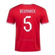 Camiseta Polonia Jugador Bednarek Segunda 2022