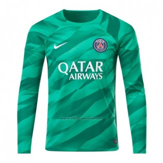 Camiseta Paris Saint-Germain Portero Manga Larga 2023-2024 Verde