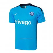 Camiseta de Entrenamiento Chelsea 2024-2025 Azul