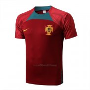 Camiseta de Entrenamiento Portugal 2022-2023 Rojo