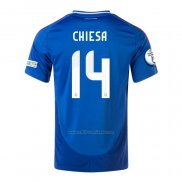 Camiseta Italia Jugador Chiesa Primera 2024-2025