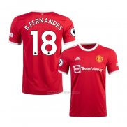 Camiseta Manchester United Jugador B.Fernandes Primera 2021-2022