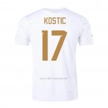 Camiseta Serbia Jugador Kostic Segunda 2022