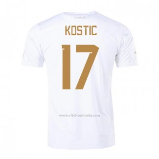 Camiseta Serbia Jugador Kostic Segunda 2022