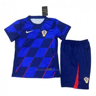 Camiseta Croacia Segunda Nino 2024