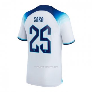 Camiseta Inglaterra Jugador Saka Primera 2022