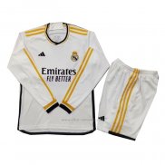 Camiseta Real Madrid Primera Nino Manga Larga 2023-2024