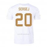 Camiseta Serbia Jugador Sergej Segunda 2022