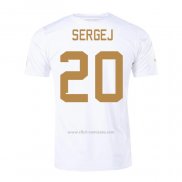 Camiseta Serbia Jugador Sergej Segunda 2022