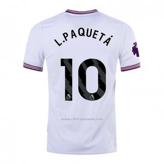 Camiseta West Ham Jugador L.Paqueta Segunda 2023-2024