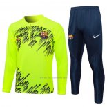 Chandal de Sudadera del Barcelona 2024-2025 Verde Fluorescente