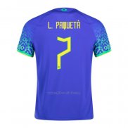 Camiseta Brasil Jugador Paqueta Segunda 2022