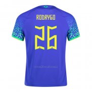 Camiseta Brasil Jugador Rodrygo Segunda 2022