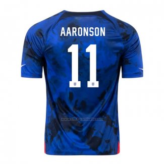 Camiseta Estados Unidos Jugador Aaronson Segunda 2022