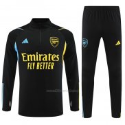 Chandal de Sudadera del Arsenal 2023-2024 Negro