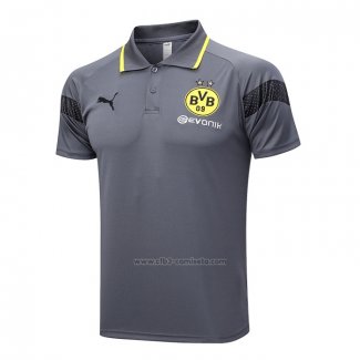 Camiseta Polo del Borussia Dortmund 2023-2024 Gris