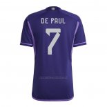 Camiseta Argentina Jugador De Paul Segunda 2022