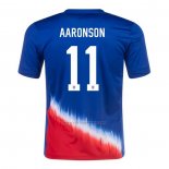 Camiseta Estados Unidos Jugador AAronson Segunda 2024