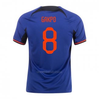 Camiseta Paises Bajos Jugador Gakpo Segunda 2022