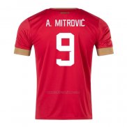 Camiseta Serbia Jugador A.Mitrovic Primera 2022