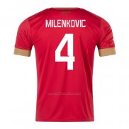 Camiseta Serbia Jugador Milenkovic Primera 2022