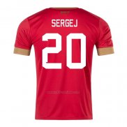 Camiseta Serbia Jugador Sergej Primera 2022