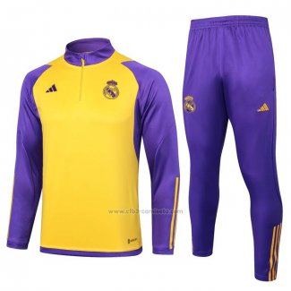 Chandal de Sudadera del Real Madrid 2023-2024 Amarillo