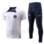 Chandal del Paris Saint-Germain Manga Corta 2022-2023 Blanco