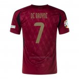 Camiseta Belgica Jugador De Bruyne Primera 2024