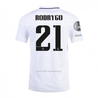 Camiseta Real Madrid Jugador Rodrygo Primera 2022-2023