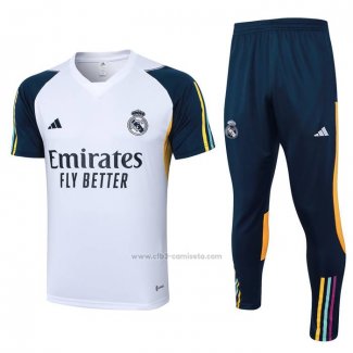 Chandal del Real Madrid Manga Corta 2023-2024 Blanco