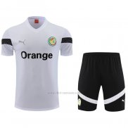 Chandal del Senegal Manga Corta 2023-2024 Blanco - Pantalon Corto