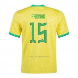 Camiseta Brasil Jugador Fabinho Primera 2022