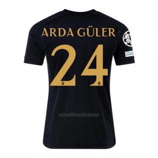 Camiseta Real Madrid Jugador Arda Guler Tercera 2023-2024