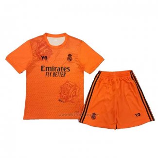 Camiseta Real Madrid Y-3 Nino 2024 Naranja