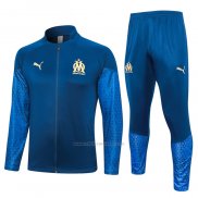 Chandal de Chaqueta del Olympique Marsella 2023-2024 Azul Oscuro