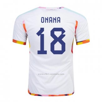 Camiseta Belgica Jugador Onana Segunda 2022