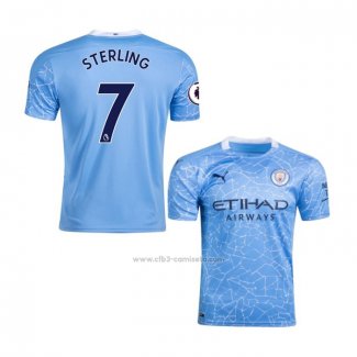Camiseta Manchester City Jugador Sterling Primera 2020-2021