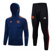 Chandal con Capucha del Manchester United 2023-2024 Azul