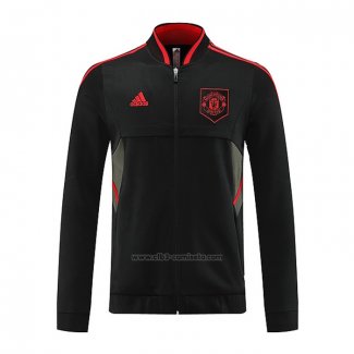 Chaqueta del Manchester United 2022-2023 Negro y Rojo