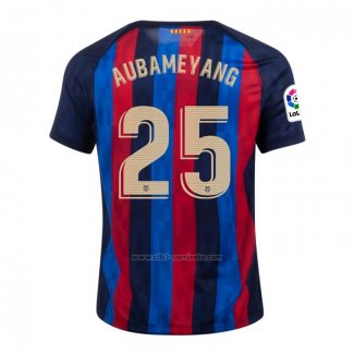 Camiseta Barcelona Jugador Aubameyang Primera 2022-2023