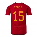 Camiseta Espana Jugador Yeremi Primera 2022