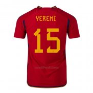Camiseta Espana Jugador Yeremi Primera 2022